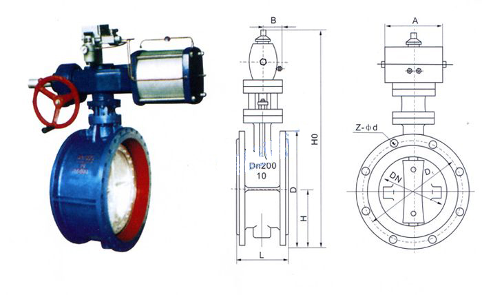 D641X氣動(dòng)法蘭式蝶閥 D641X氣動(dòng)法蘭式蝶閥